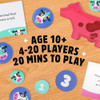 Herd Mentality: Udderly Funny Family Board Game | Easy & Fun for Big Groups of 4-20 Players | Includes 20 Extra Exclusive Questions