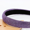 Rhinestone Headband Women Girls Fashion Handmade Headband Purple Crystal Diamond Bling Headbands Sparkly Glitter Beaded Jeweled Hairband Hair Accesso