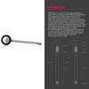 MDF Instruments, Babinski Telescoping 2.0® Neurological Reflex Hammer with Built-in Brush for cutaneous and Superficial responses - Black (MDF535XT-1
