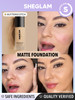 SHEGLAM Full Coverage Foundation Makeup Long Lasting Waterproof Matte Dewy Liquid Foundation - Butterscotch