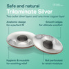 Koala Babycare The Original Silver Nursing Cups - Nipple Shields for Breastfeeding Newborn - Breastfeeding Essentials - Protect and Soothe - Tri-Lami