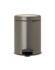 Brabantia Step-On XS Trash Can | Platinum | 1.3 Gallon / 5L
