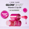 I DEW CARE Lip Gloss - Glow Easy Raspberry | Jojoba Seed Oil, Vitamin C, Pigmented Glossy Stain, Hydrating, Korean Makeup, Pink Color, Moisturizing,