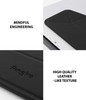 Ringke Laptop Stand Anti-Slide Smart Folding Portable Slim and Weightless Adhesive Stand for Laptop, iPad, Tablet, and More - Black