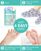 DERMAL KOREA Foot Peeling Mask 3 Pack For Dry Foot And Cracked Heel & Callus With Aloe Vera And Collagen - Exfoliating Peel Mask With Aha, Bha, & Pha