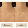 FAMARINE 3 PCS Gold Necklaces Extender Chain for Women Dainty Gold Extension Bracelets Link for Jewelry
