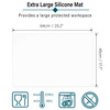 Gartful Extra Large Transparent Silicone Mat, Countertop Protector, 25.2 x 17.7 inches Silicone Sheet for Crafts Resin Jewelry Casting Mat Pad Nonsti