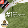 RED Heart Super Saver Soft Acrylic Yarn, 3 Pack of 198g/7oz Tea Leaf 4 Medium Worsted Yarn for Knitting & Crocheting, Perfect for Chunky Sweaters, Bl