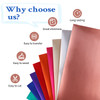 HTVRONT Matte Metallic Vinyl Permanent, 9 PCS 12 "x12 Metallic Vinyl Sheets - Permanent Adhesive Vinyl for Cutting Machine & Silhouette Cameo
