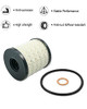 Oil Filter Kit 2 Pack Fit for Mini Cooper R56 R60 R58 R59 Countryman Clubman Paceman Coupe Replace 11427622446