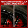 Gloss Black Rim Touch Up Paint, Rim Paint for Curb Rash & Scratch, Car Wheel Scratch Repair Kit for Alloy, Enamel, Metal, Universal Black Automotive