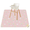 Splat Mat for Under High Chair/Arts/Crafts by CLCROBD, 51" Baby Anti-Slip Food Splash and Spill Mat for Eating Mess, Waterproof Floor Protector and T