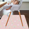 Splat Mat for Under High Chair/Arts/Crafts by CLCROBD, 51" Baby Anti-Slip Food Splash and Spill Mat for Eating Mess, Waterproof Floor Protector and T