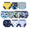 BIG ELEPHANT Potty Training Underwear, 100% Cotton Absorbent Unisex Toddler Pee Pants for Boys & Girls (Dinosaur Party, 10-Pack, 5-6Y)