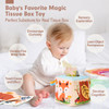 hahaland Baby Tissue Box Toy - Baby Toys 6-12 Months Montessori Toys for 6 Month Old Must Haves - Babies Boy Girl Gifts 6 7 8 9 10 12 Month Old Senso