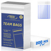 DEDC 200 Pcs Card Sleeves Team Bags for Trading Cards, Team Bag Fit 3x4inch 35PT Top Loaders for Trading Card Shipping Sports Graded Card Sleeves Pro