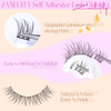 Self Adhesive Eyelashes Natural Self Adhesive Lash Clusters Wispy Press on Lashes 10-12MM Pre-glued Eyelash Clusters 120pcs C-curly No Glue Lashes DI