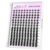 VEYESBEAUTY Manga Lash Clusters Eyelash Extensions Thin & Invisible Band DIY Individual False Eyelashes Newbie's Five-Second Series Wispy Lash Tray f