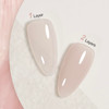 GAOY Jelly Nude Gel Nail Polish, 16ml Sheer Translucent Soak Off Gel Polish, UV Light Cure for Nail Art DIY, 1524 Milk Tea