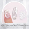 Born Pretty Cat Magnetic Eye Gel Nail Polish, Holographic Glitter Super Shine Gel Nail Polish Soak Off Led Nail Polish Nail Art Gel Manicure Salon DI