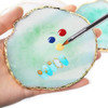 21 Pcs Nail Art Brushes Set Gel Nail Art Design Tools with Palette Nail Stuff Nail Tech Supplies 2-way Dotting Pens Acrylic Silicone Manicure Kit DIY
