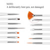21 Pcs Nail Art Brushes Set Gel Nail Art Design Tools with Palette Nail Stuff Nail Tech Supplies 2-way Dotting Pens Acrylic Silicone Manicure Kit DIY