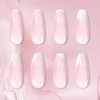 Born Pretty French Manicure Kit, Nail Stamper and 2Pcs Gel Nail Polish, Include Jelly Milky Pink White Colors for French Tip, U V Light Cure