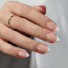 BTArtboxnails Soft Gel Nail Tips - XCOATTIPS French Series French Tip Press on Nails, Short Almond Press On Nails, Nude Acrylic Fake Nails Glue On Na