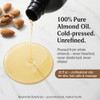 Naturevibe Botanicals Sweet Almond Oil 32 Ounces | 100% Pure and Natural Unrefined Cold Pressed Carrier Oil | Great for Skin Care and Hair Care