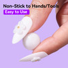 Makartt White 3d Gel Nail Art: 4-in-1 3d Nail Gel Sculpting Gels White Non-sticky for Extension, 15ML Solid Builder Nail Gel UV Glue for Acrylic Tips