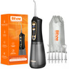 Bitvae C6 Water Dental Flosser for Teeth, Cordless Flosser for Travel with 6 Jet Tips, 3 Modes 5 intensities, IPX7 Waterproof Portable & Rechargeable