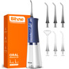 Bitvae Cordless Water Dental Flosser for Teeth, Portable 300ML Water Teeth Cleaner Picks, 3 Cleaning Modes 6 Jet Tips, Water Dental Picks for Cleanin