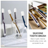 Healifty 4pcs Toothbrush Holders Silicone toothbrushes bristles Soft for Teeth Manual for Adults Electric Teenagers Electric