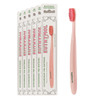 Euthymol Whitening Toothbrush (Pink, 6 Count) - Premium Soft Dual-Tension Bristles. Advanced Plaque Removal, Stain Reduction.