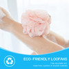 Loofah Sponge Shower Loofahs Bath Sponges Mesh Balls for Women Men Bathing Accessories Body Wash Back Scrubber 50g Soft Pouf Body Scrubber Loofahs Pu