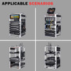GeeekPi DeskPi RackMate TL1, 10 inch 10U Server Rack for Network, Servers, Audio, and Video Equipment, Open Frame Aluminum Alloy Rack
