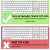 ProElife Keyboard Cover Skin for 2023-2021 Magic Keyboard with Touch ID and Numeric Keypad Model-A2520 U.S Enter Protector 0.12-mm TPU Protector (3 K