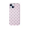 Pink Polka Dot Cute Phone Case Compatible with iPhone 15 6.1"(NOT Pro) Retro