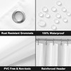 Barossa Design White Stall Shower Curtain Liner with 3 Magnets - 36" x 72", Waterproof PEVA Shower Liner for Small Bathroom Stall, PVC Free, Metal Gr