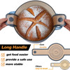 E-far Silicone Bread Sling for Dutch Oven, 2-Piece Reusable Silicone Bread Baking Mat with Long Handle, Non-Stick & Easy to Clean, Ideal for Transfer