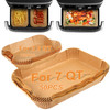 BYKITCHEN Air Fryer Liners for Ninja Foodi DZ071 7-QT/ 11-QT/Instant 9 Qt DualZone FlexBasket Airfryer, 100pcs Small Air Fryer Dual Liners & 50pcs La