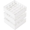 Criusia 3 Pack Sock Underwear Drawer Organizer Dividers, 64 Cell Fabric Foldable Cabinet Closet Organizers and Storage Boxes for Storing Socks, Panti