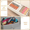 Criusia 3 Pack Sock Underwear Drawer Organizer Dividers, 64 Cell Fabric Foldable Cabinet Closet Organizers and Storage Boxes for Storing Socks, Panti
