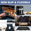 Walfos Silicone Trivets Set - Heat Resistant Pot Holder, Non-Slip and Flexible, 2 Pcs Multi-Purpose Kitchen Table Mat, Prefect for Hot Dishes, Jar Op