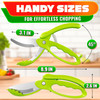 Salad Scissors for Chopped Salad - Effortless Double-Blade Chopping in Bowl