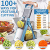 ONCE FOR ALL Upgrade Safe Mandoline Slicer Plus, Biger Size, Adjustable Vegetable Food Chopper Potato Fries Cutter, Detachable Blade, Kitchen Choppin