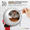 Aieve Snack Coater Compatible with KitchenAid Tilt-Head Stand Mixer, Chocolate Coating Attachment for Freeze-Dried Strawberries,Almonds,Pistachios &