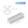 MECCANIXITY 10 Pcs V Slot 2020 Aluminum Extrusion European Standard 500mm 19 Inch Length Anodized Rail Black for CNC DIY 3D Printer and Industrial