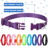Amylove 27 Pcs Dog Collar Bulk Adjustable Nylon Puppy Collar for Small Medium Large Dogs Multiple Pet with Quick Release Buckle for PET Travel Walk D