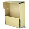 Lineco Archival Document Storage Box with Metal Edge, Acid-Free Tan Boxboard, Organize and Store Files, Prints, Photos, Legal-Sized Case 15.5" x 10.5